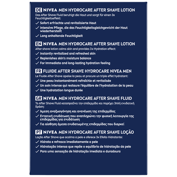 Nivea After Shave Hydrocare Fluid 100ml