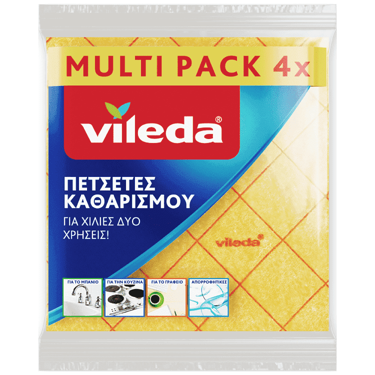 Vileda Πετσέτες Γενικού Καθαρισμού Σετ 4τεμ