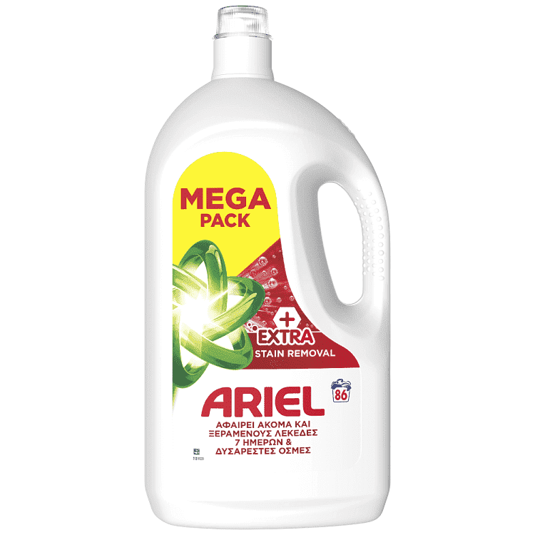 Ariel Απορρυπαντικό Πλυντηρίου Pούχων Υγρό Extra Clean 86μεζ.