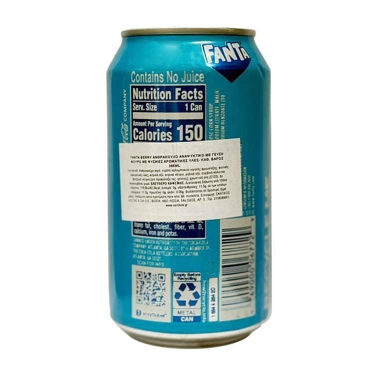 Fanta Usa Γεύση Μούρων 355ml