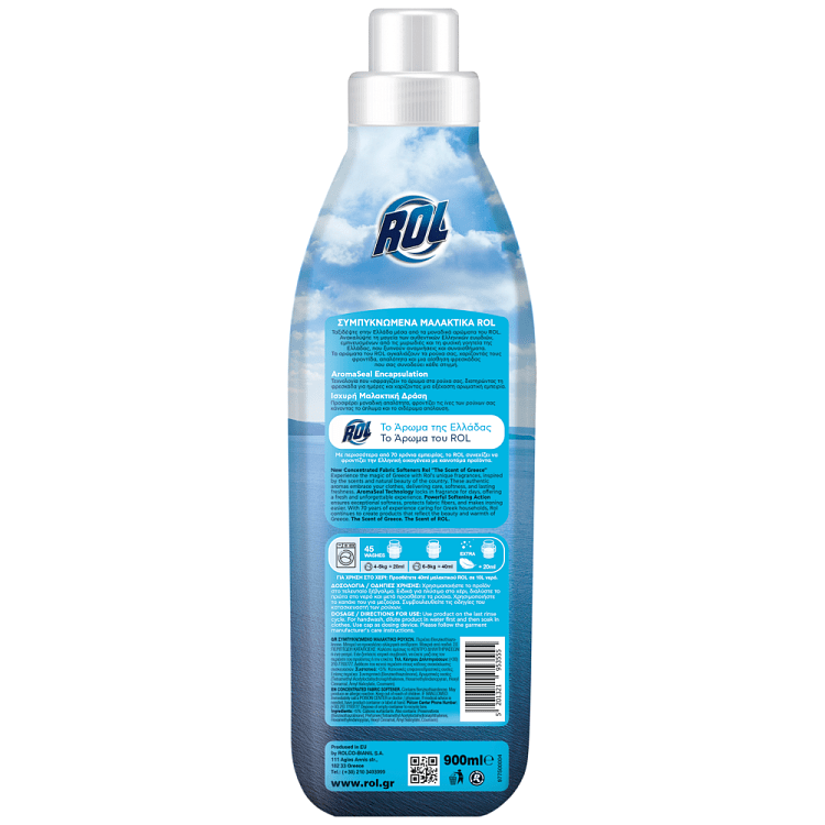 Rol Μαλακτικό Ρούχων Kαλντέρα 45Mεζ 900ml