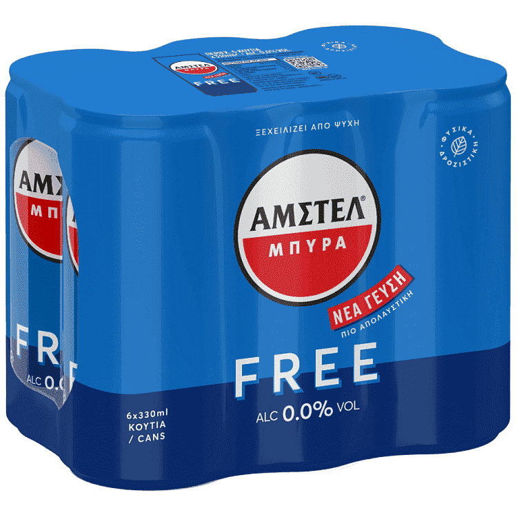 ΑΜΣΤΕΛ free Μπίρα Κουτί 6τεμ