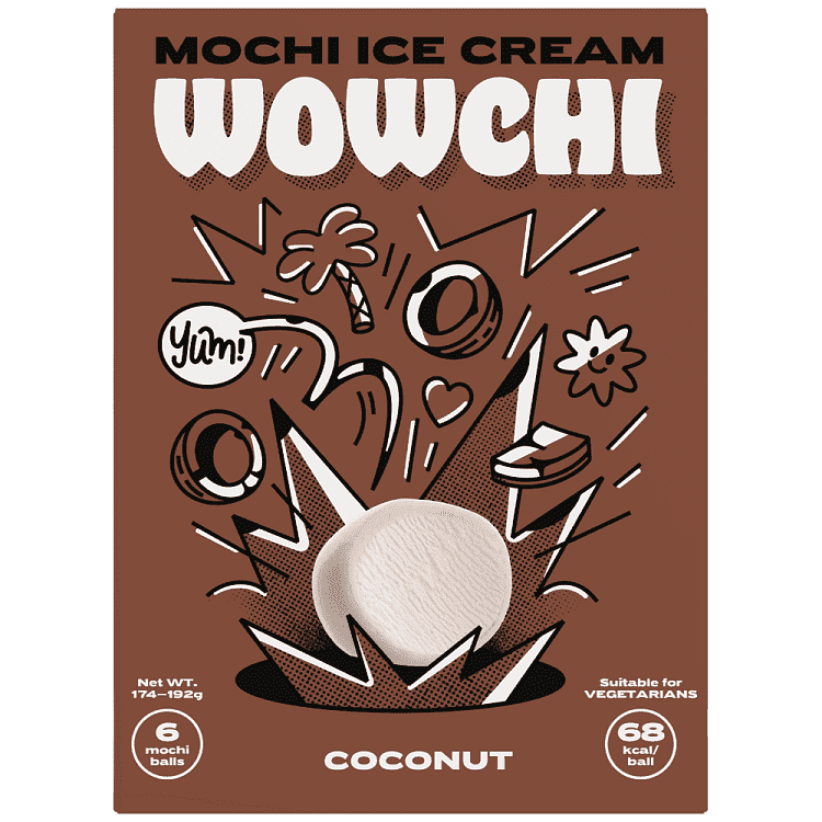 Wowchi Mochi Ice Coconut 6τεμ 192gr