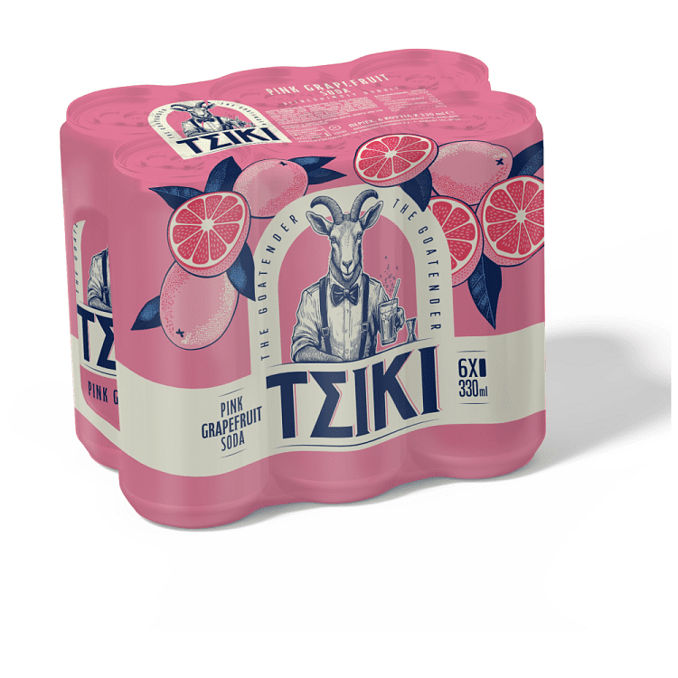 Τσίκι Σόδα Grapefruit 330ml (6τεμ)