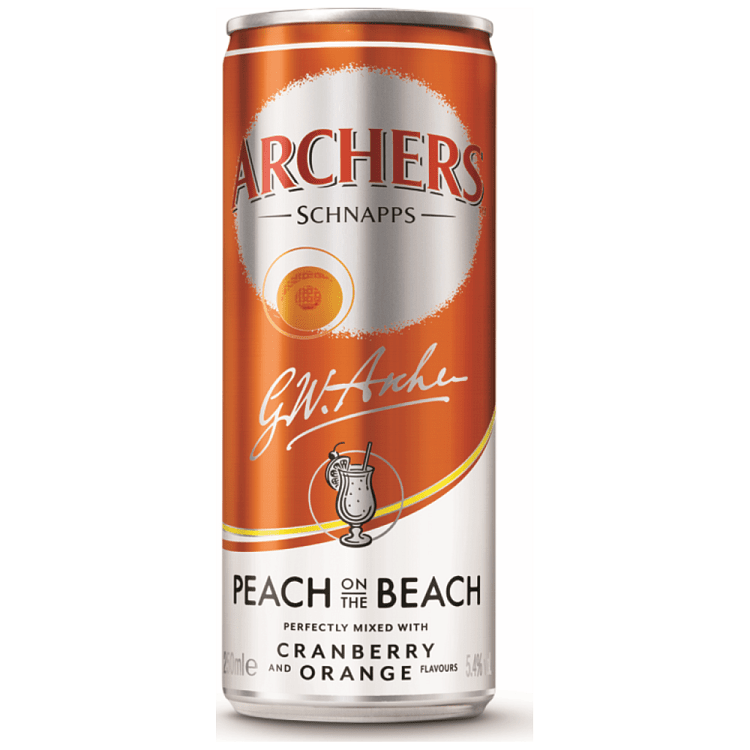 Archers Peach On Beach 250ml