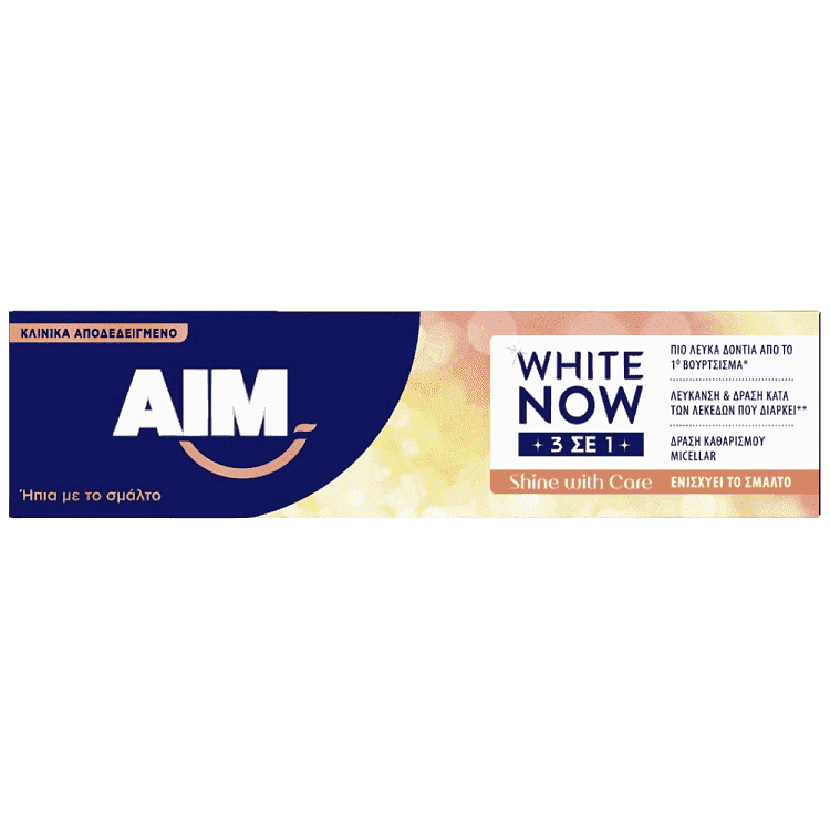 ΑΙΜ Οδοντόκρεμα White Now 3 In 1 Shine Care 75ml