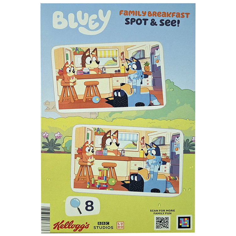 Kelloggs Bluey Δημητριακά 4x350ml