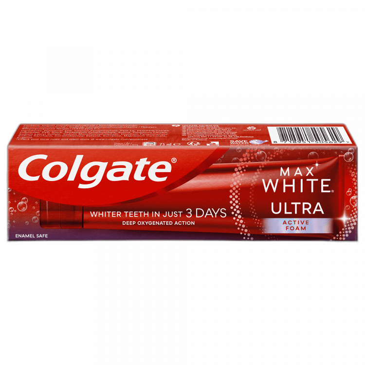 Colgate Οδοντόκρεμα Max White Ultra Action Foam 75ml