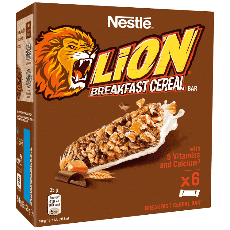 Nestle Lion Μπάρες Δημητριακών 6x25gr