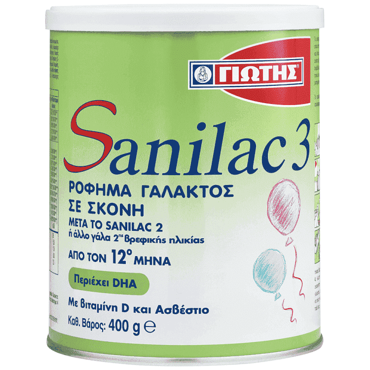 Sanilac 3 Γάλα Παιδικό 400gr