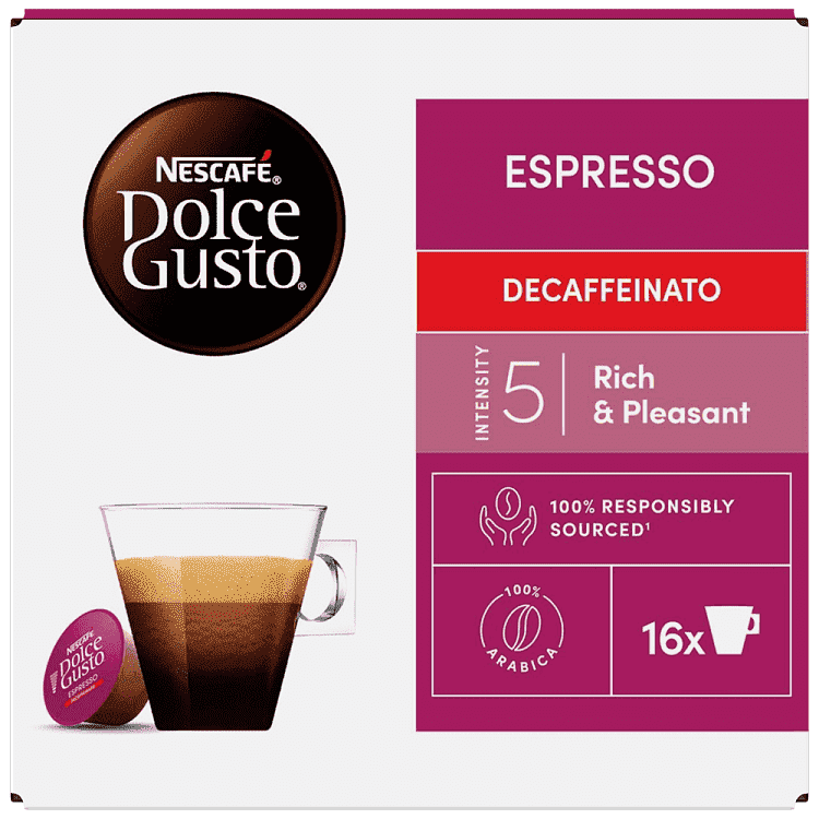 Nescafe Dolce Gusto Espresso Decaf Κάψουλες 16τεμ 88gr