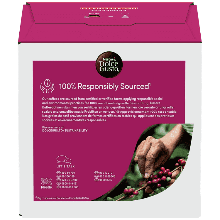 Nescafe Dolce Gusto Espresso Decaf Κάψουλες 16τεμ 88gr