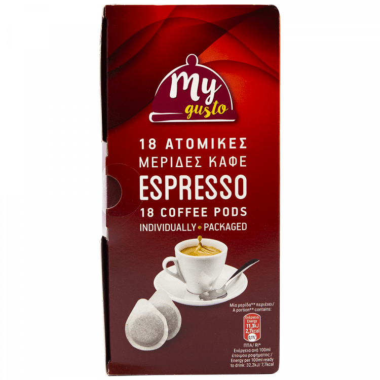 My Gusto Μερίδες Espresso 18τεμ