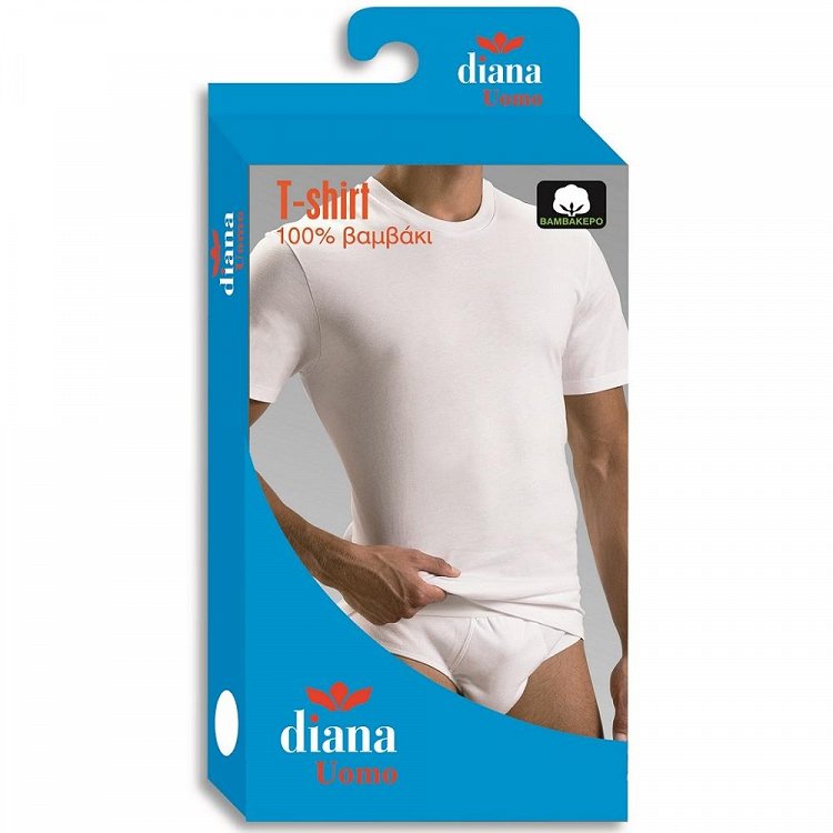 Diana T-Shirt Ανδρικό Λευκό (S-M-L-XL-XXL)