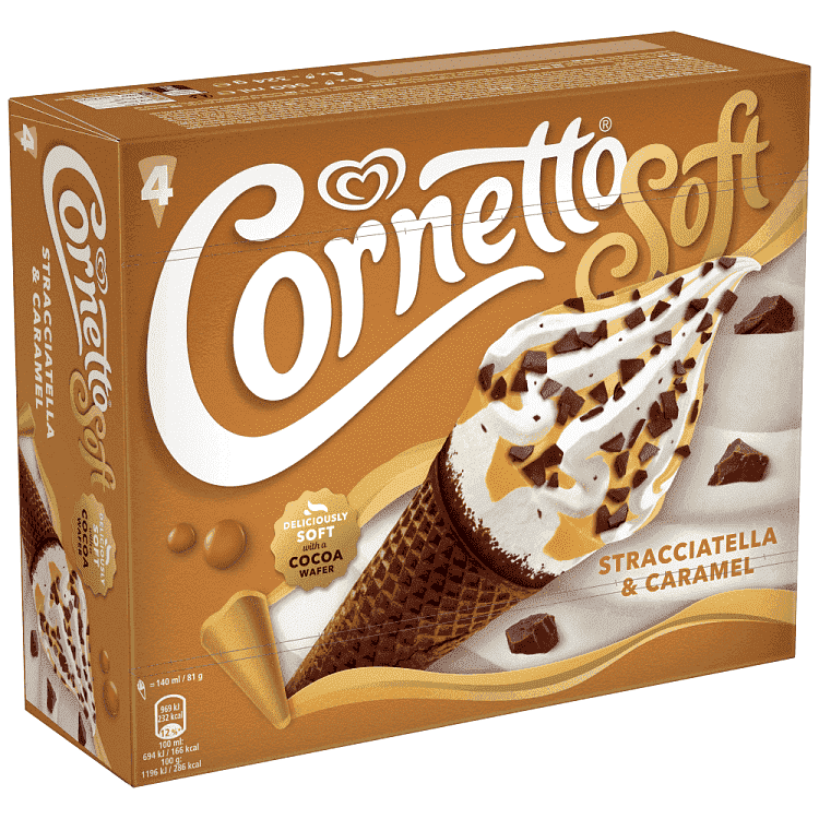 Algida Cornetto Στρατιατέλα Multipack 4x140ml 324gr