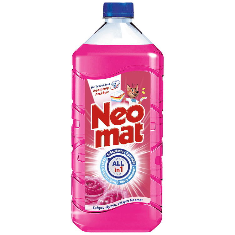 Neomat Eco Υγρό Απορρυπνατικό Πλυντηρίου Άγριο Τριαντάφυλλο 38μεζ 1,763kg