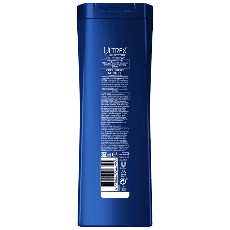 Ultrex Cool Sport Σαμπουάν 360ml