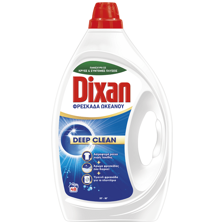 Dixan Gel Απορρυπαντικό Φρεσκάδα Ωκεανού 48μεζ 2.16lt