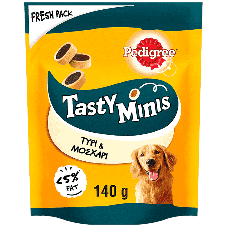 Pedigree Tastybites Minis Με Τυρί Και Μοσχάρι 140gr
