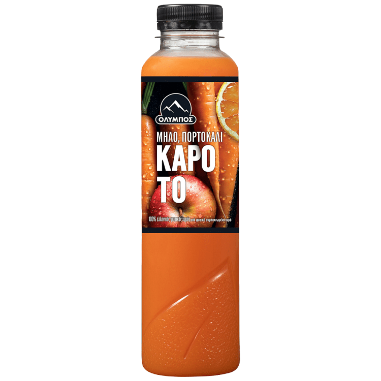 Όλυμπος Φυσικός Χυμός Πορτοκάλι Μήλο Καρότο 500ml