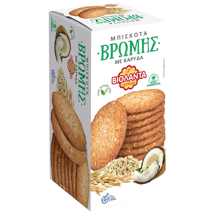 Βιολάντα Μπισκότα Βρώμης Καρύδα 200gr