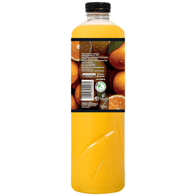 Όλυμπος Φυσικός Χυμός Πορτοκάλι 1,5lt