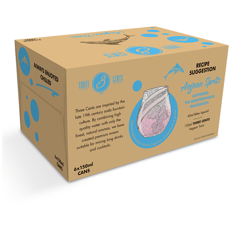 Three Cents Aegean Tonic 6x150ml