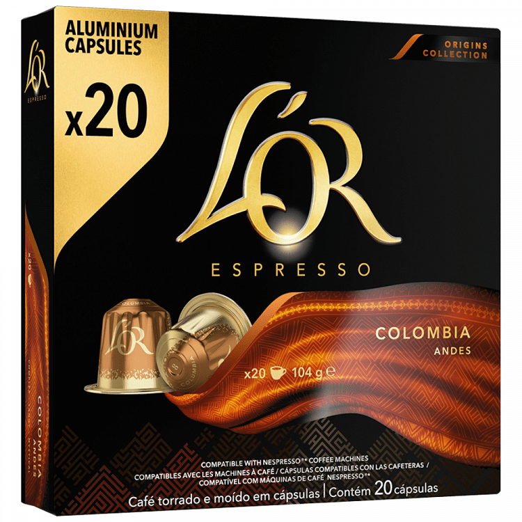 L'OR Espresso Colombia Κάψουλες 20τεμ