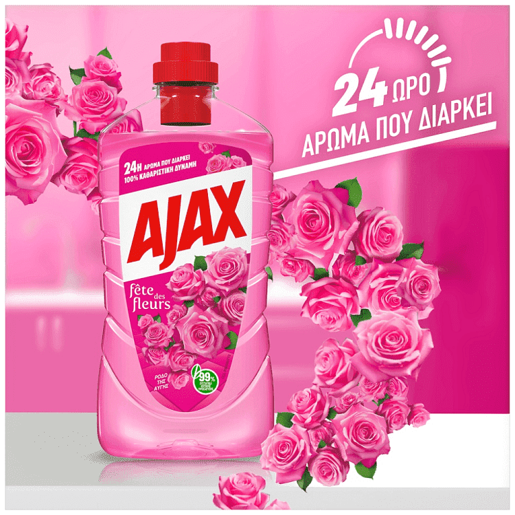 Ajax Fete De Fleurs Υγρό Καθαριστικό Ρόδο Της Αυγής 1lt -80% στο 2τεμ