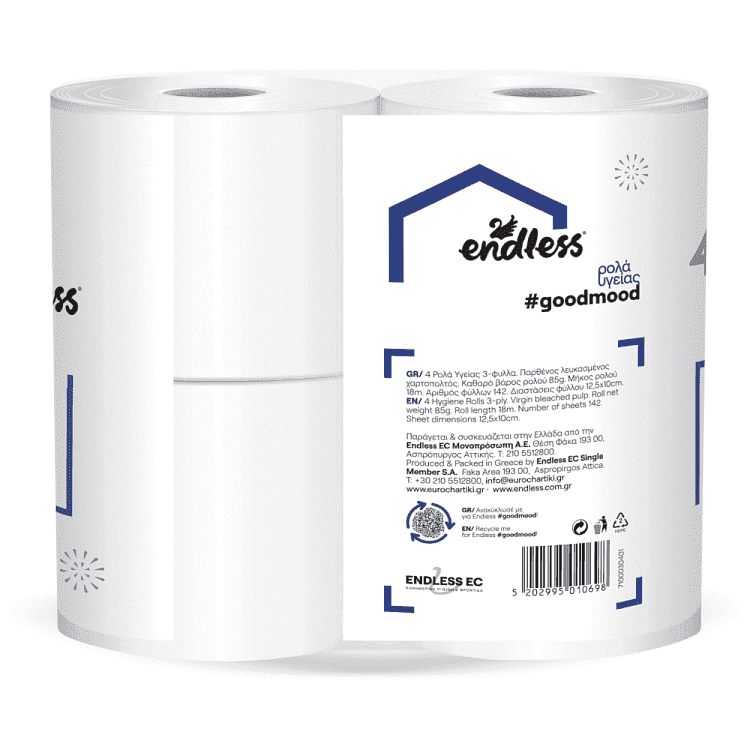Endless Χαρτί Υγείας 3φ 4άρι 0,340kg