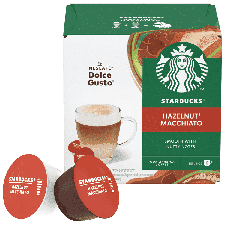 Starbucks Latte Hazelnut Κάψουλες 12τεμ 123gr