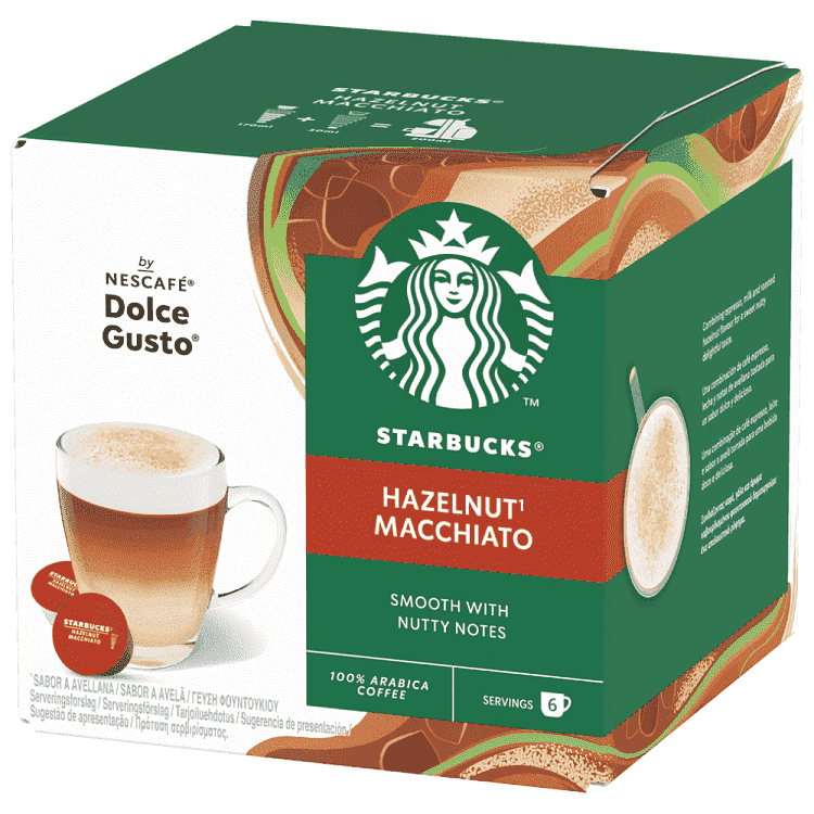 Starbucks Latte Hazelnut Κάψουλες 12τεμ 123gr