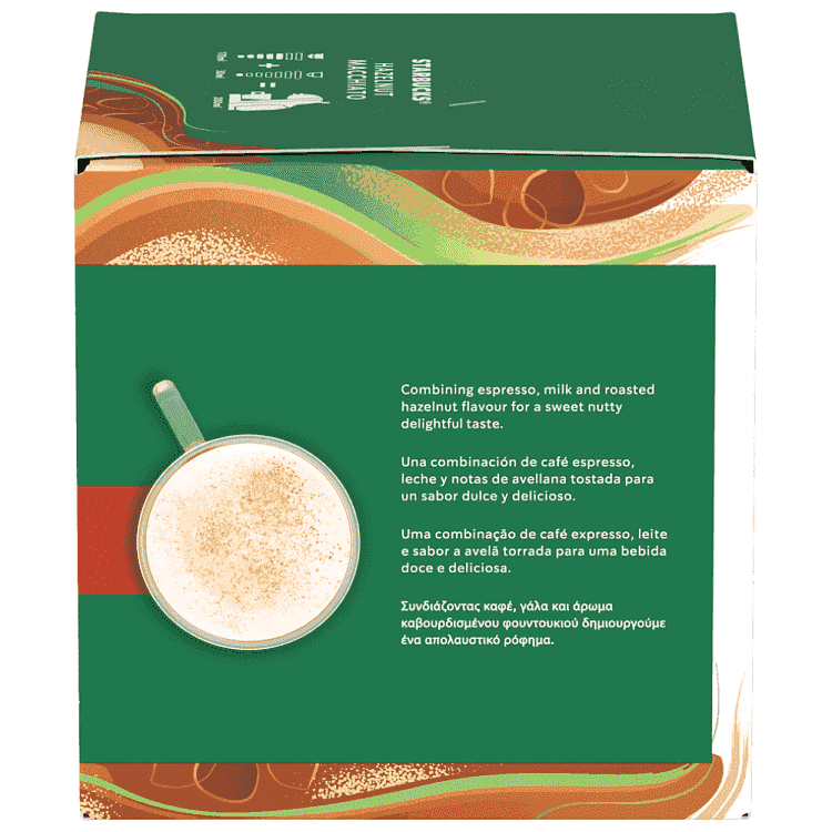 Starbucks Latte Hazelnut Κάψουλες 12τεμ 123gr