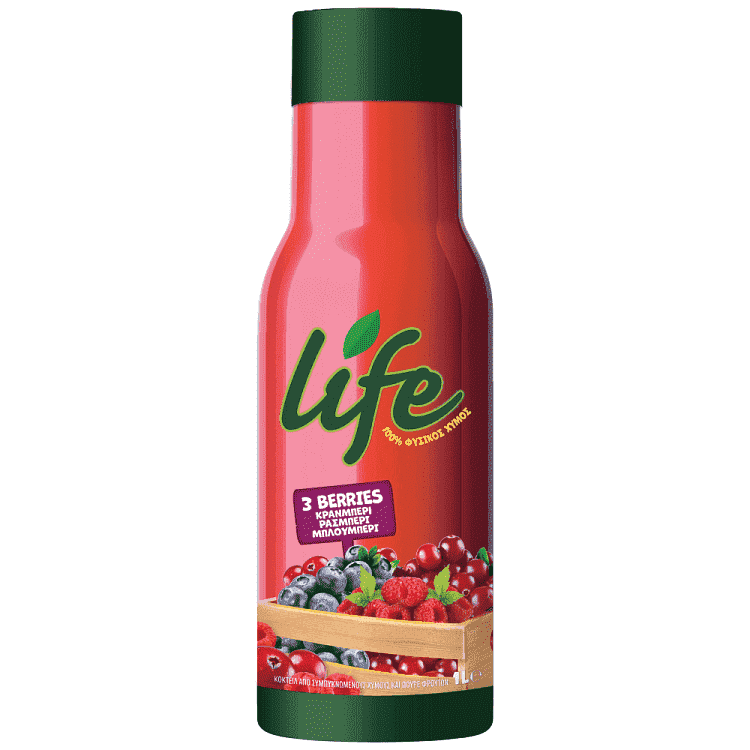 Life Superfruits Cranberry - Raspberry - Blueberry 1lt