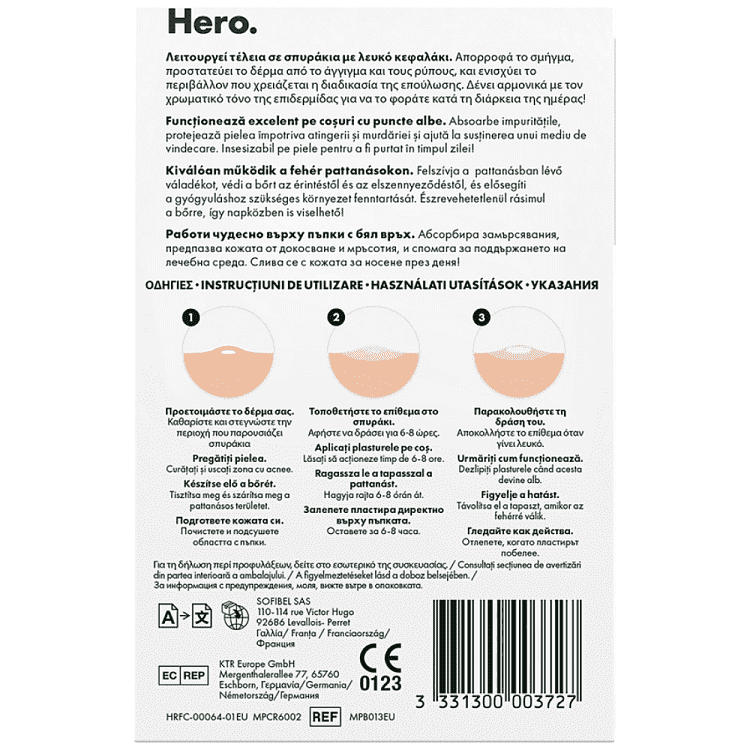 Hero Anti Pimple Patches Invisible 24τεμ
