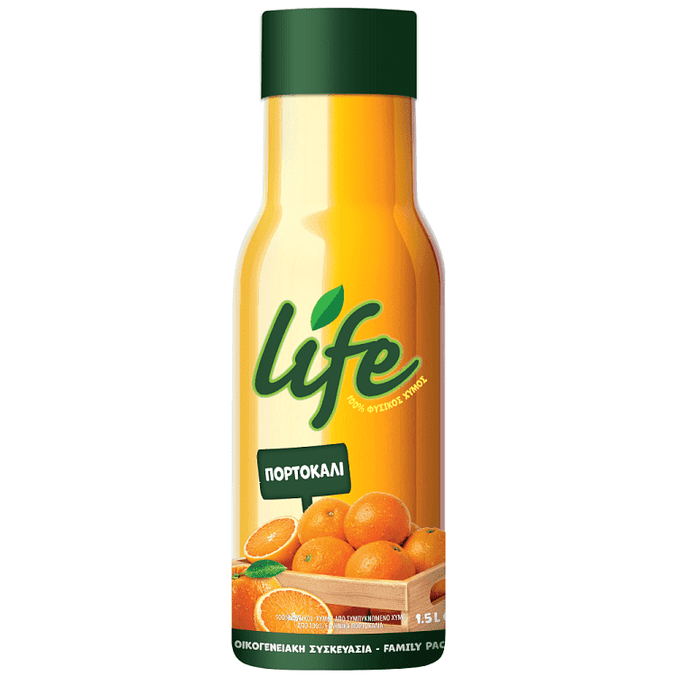 Life Χυμός Πορτοκάλι 1,5lt