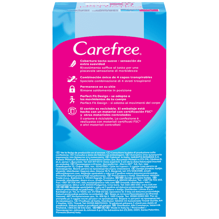 Carefree Cotton Feel Flexiform Σερβιατάκια 30τεμ