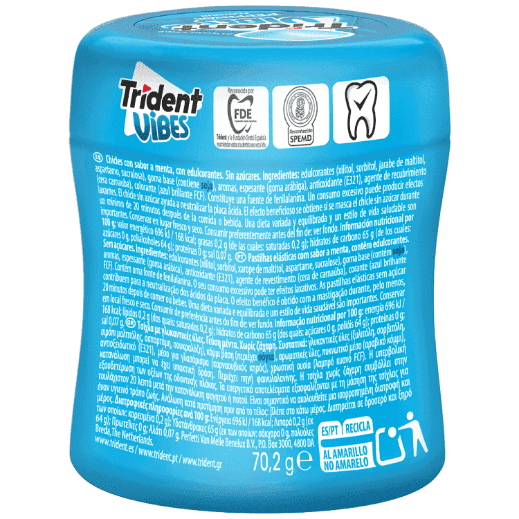 Trident Vibes Peppermint 70gr