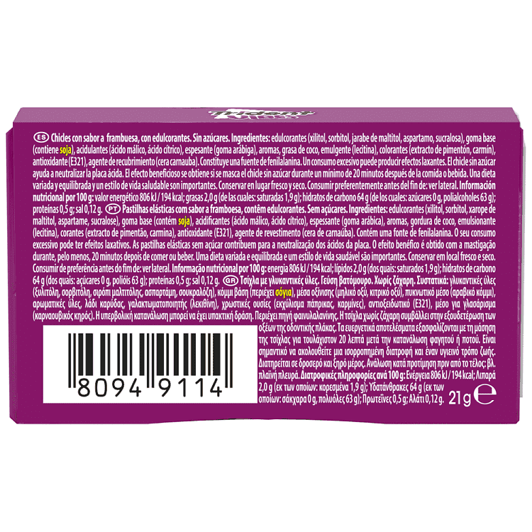 Trident Vibes Berries Box 21gr