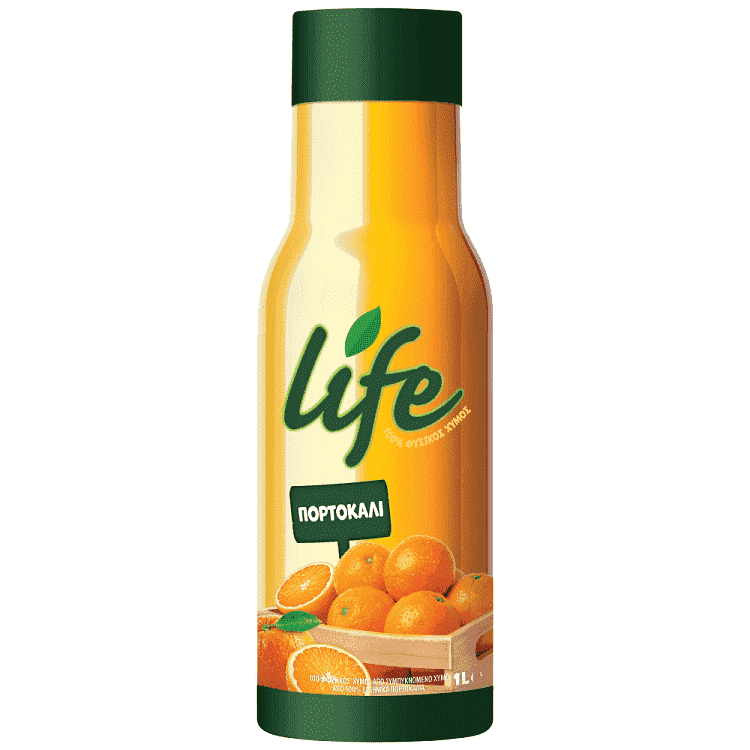 Life Χυμός Πορτοκάλι Μήλο 1lt