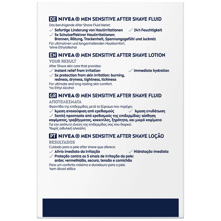 Blue For Men Sensitive After Shave 100ml