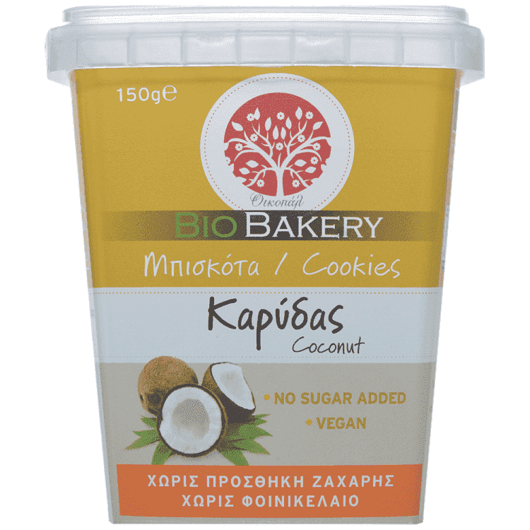 Βio Bakery Μπισκότα Καρύδας Χωρίς Ζάχαρη