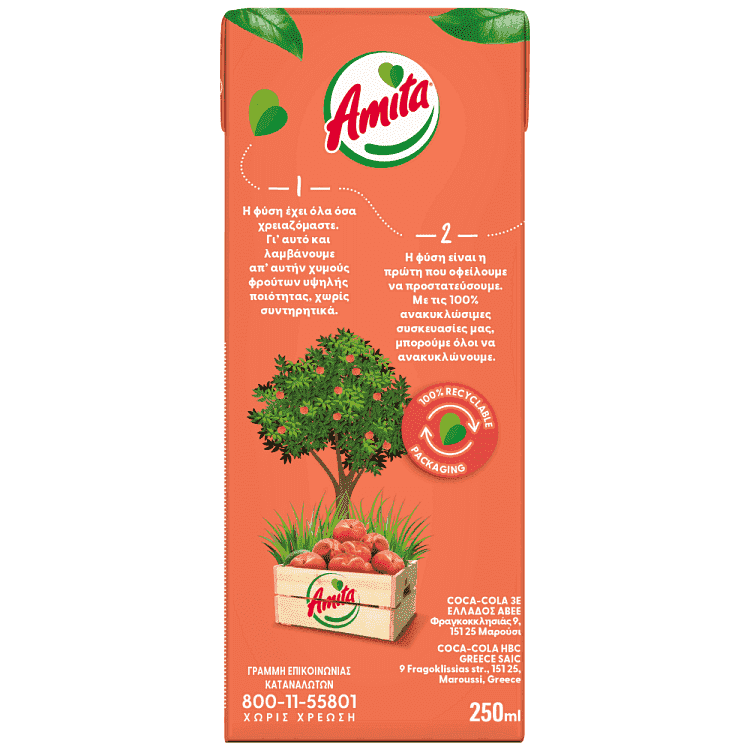 Amita Φρουτοποτό Ροδάκινο 250ml