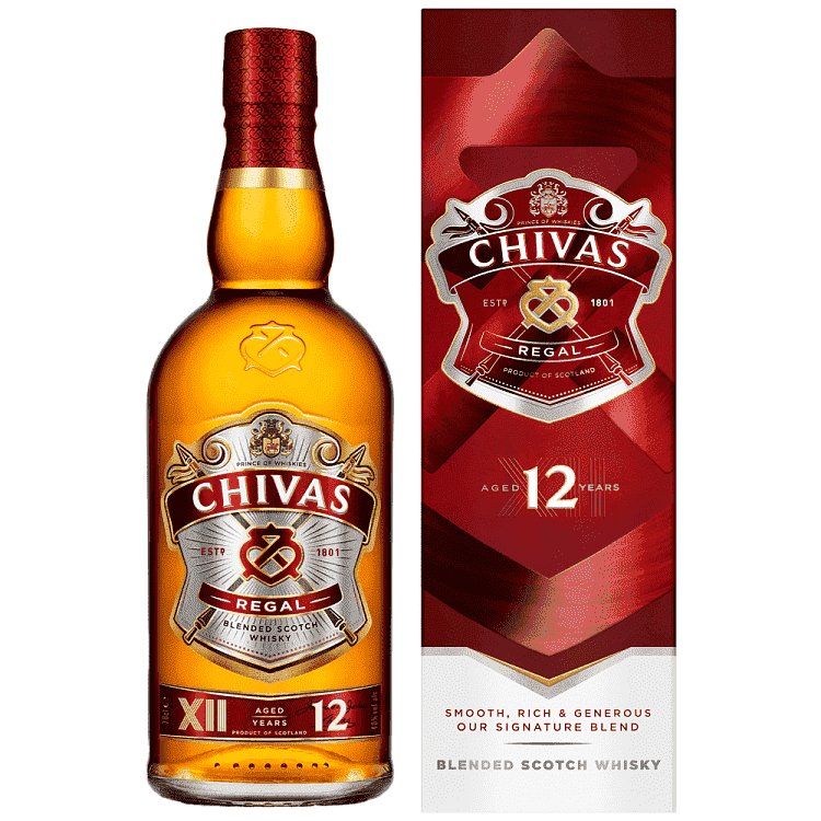Chivas Regal Ουίσκι 12 Ετών 700ml Εορταστική Συσκευασία
