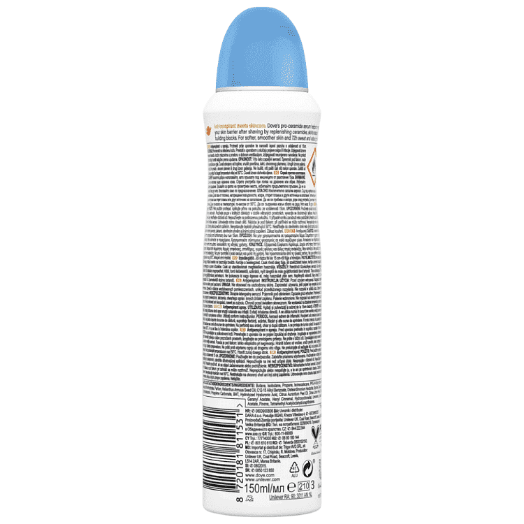 Dove Αποσμητικό Σώματος Σπρέι Adv Fresh Cotton 150ml
