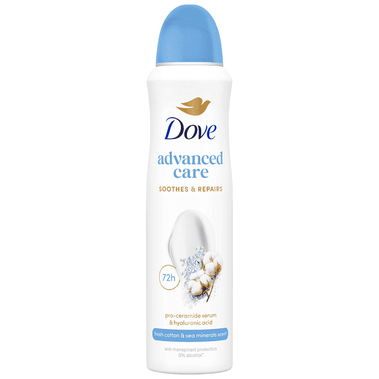 Dove Αποσμητικό Σώματος Σπρέι Adv Fresh Cotton 150ml