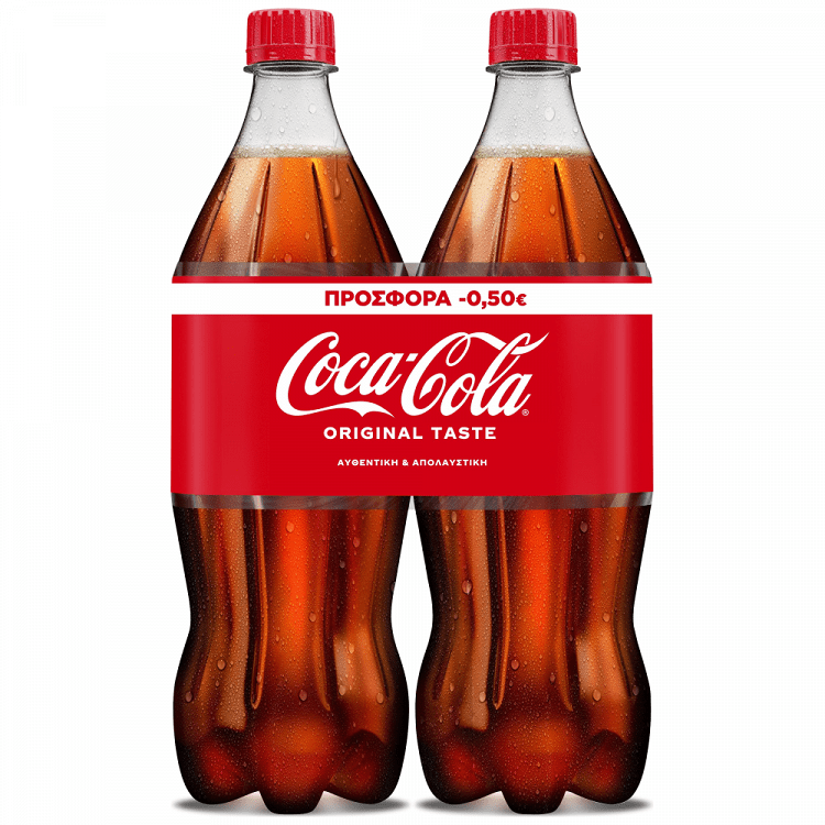 Coca-Cola 2x1lt -0,50€
