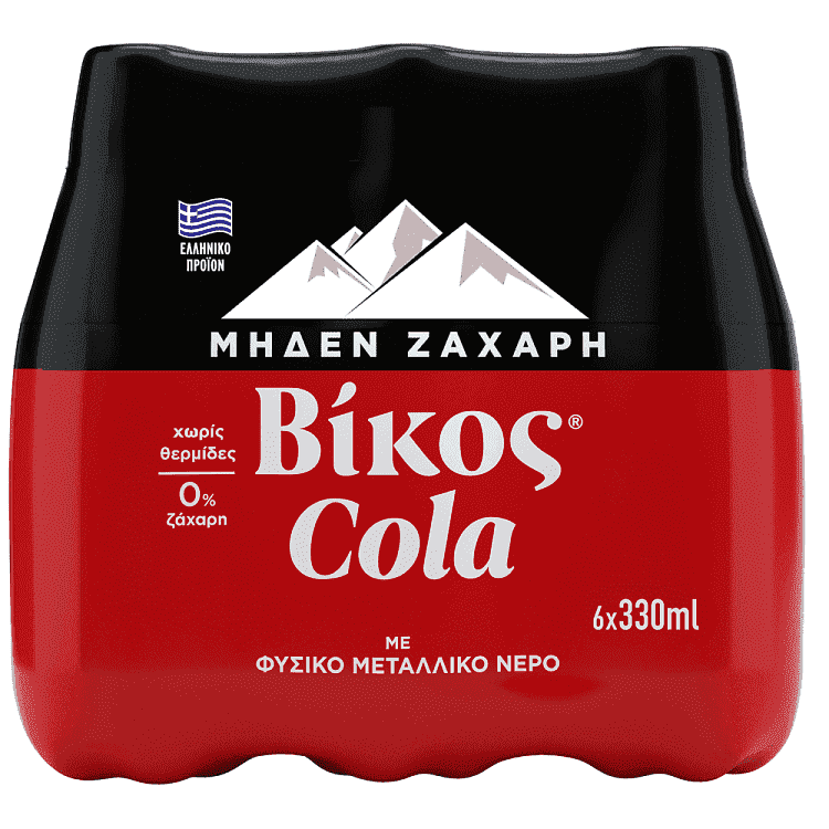 Βίκος Cola Zero 330ml 6τεμ