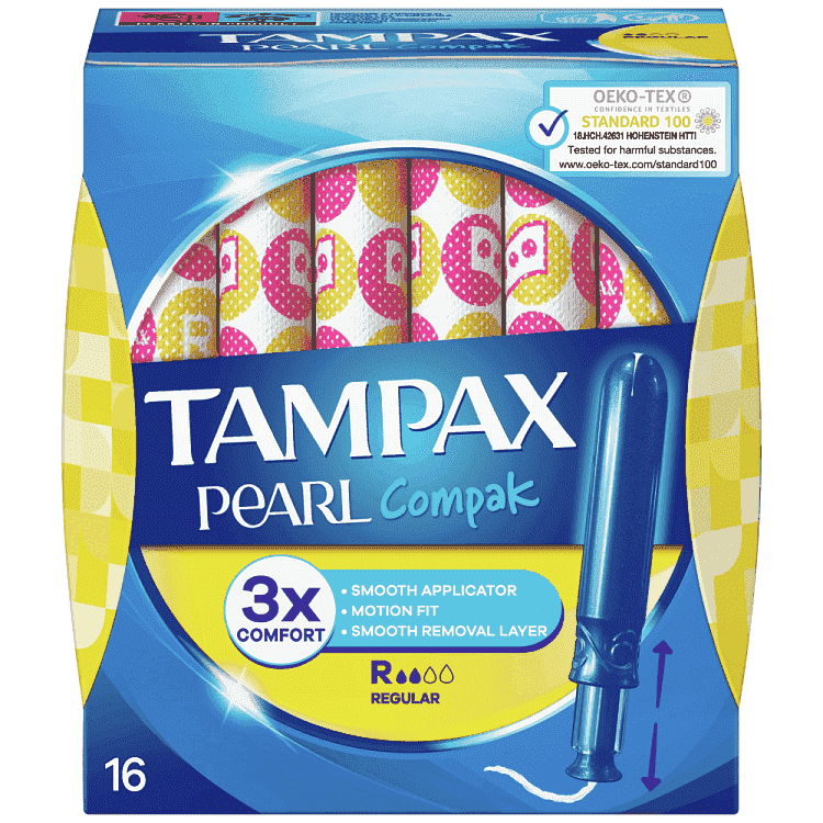 Tampax Compak Pearl Regular Ταμπόν 16τεμ
