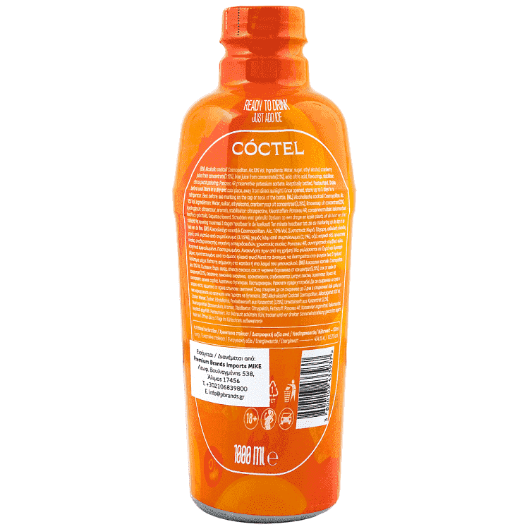 Coctel Coktail Cosmopolitan 1lt